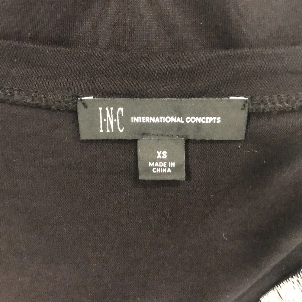 INC black tee with silver detail - Picture 7 of 7